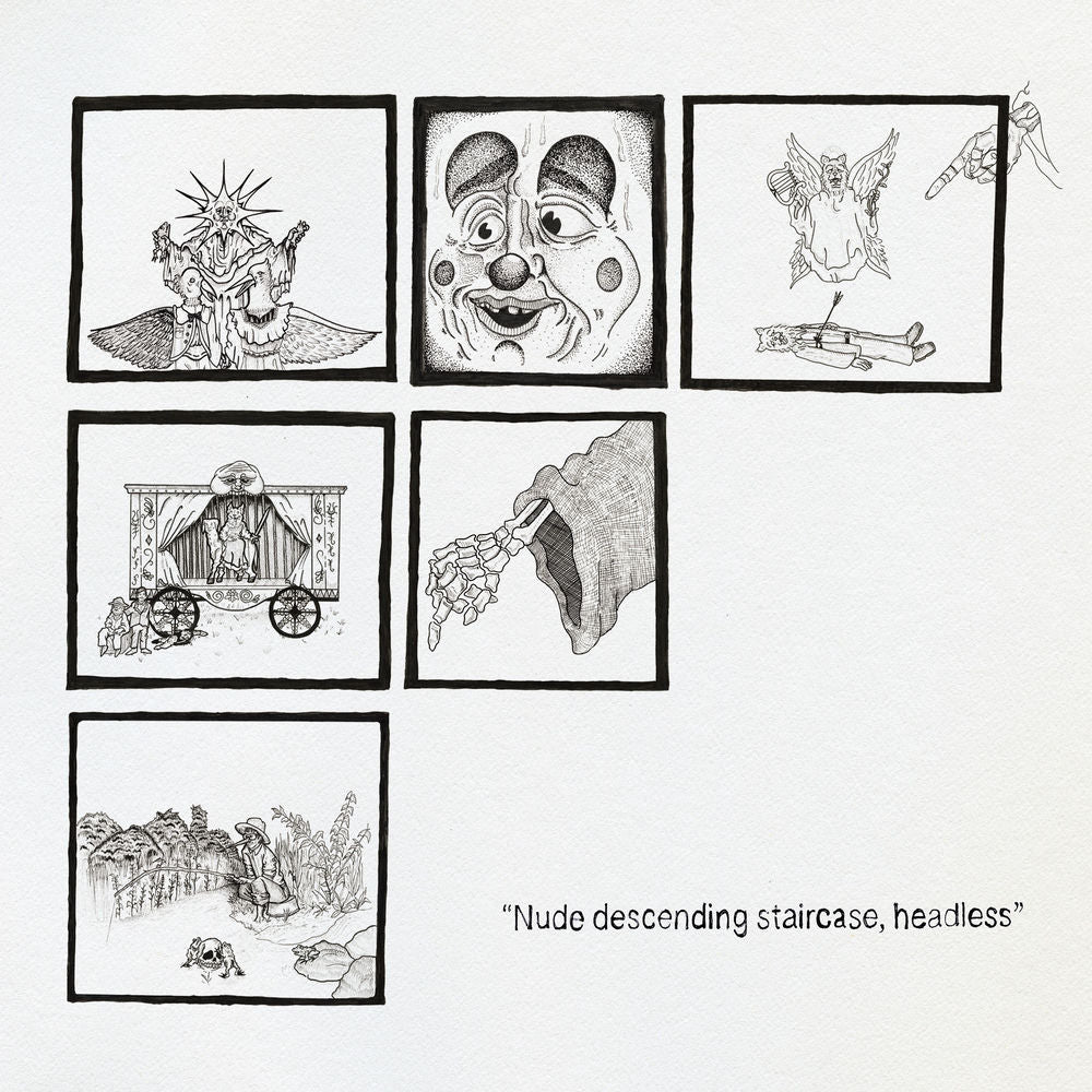 Teen Suicide – Nude descending staircase headless