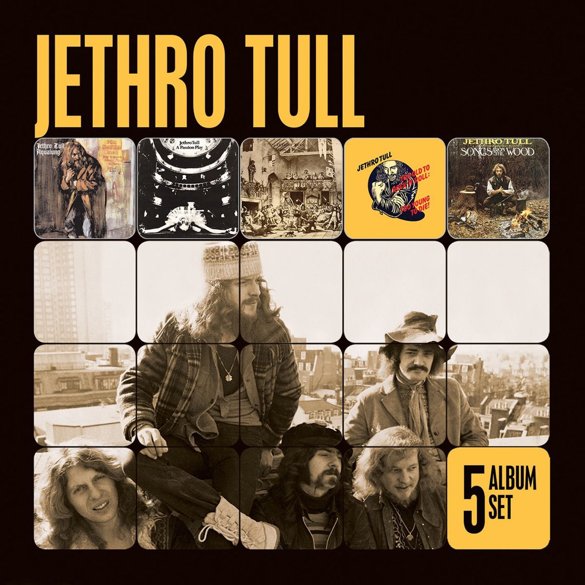 Jethro Tull – 5 Album Set: Aqualung / A Passion Play / Minstrel In the Gallery / Too Old to Rock 'N' Roll / Songs from the Wood (Remastered)