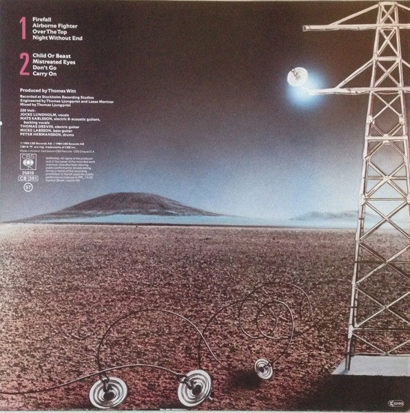 220 Volt – Power Games — back cover