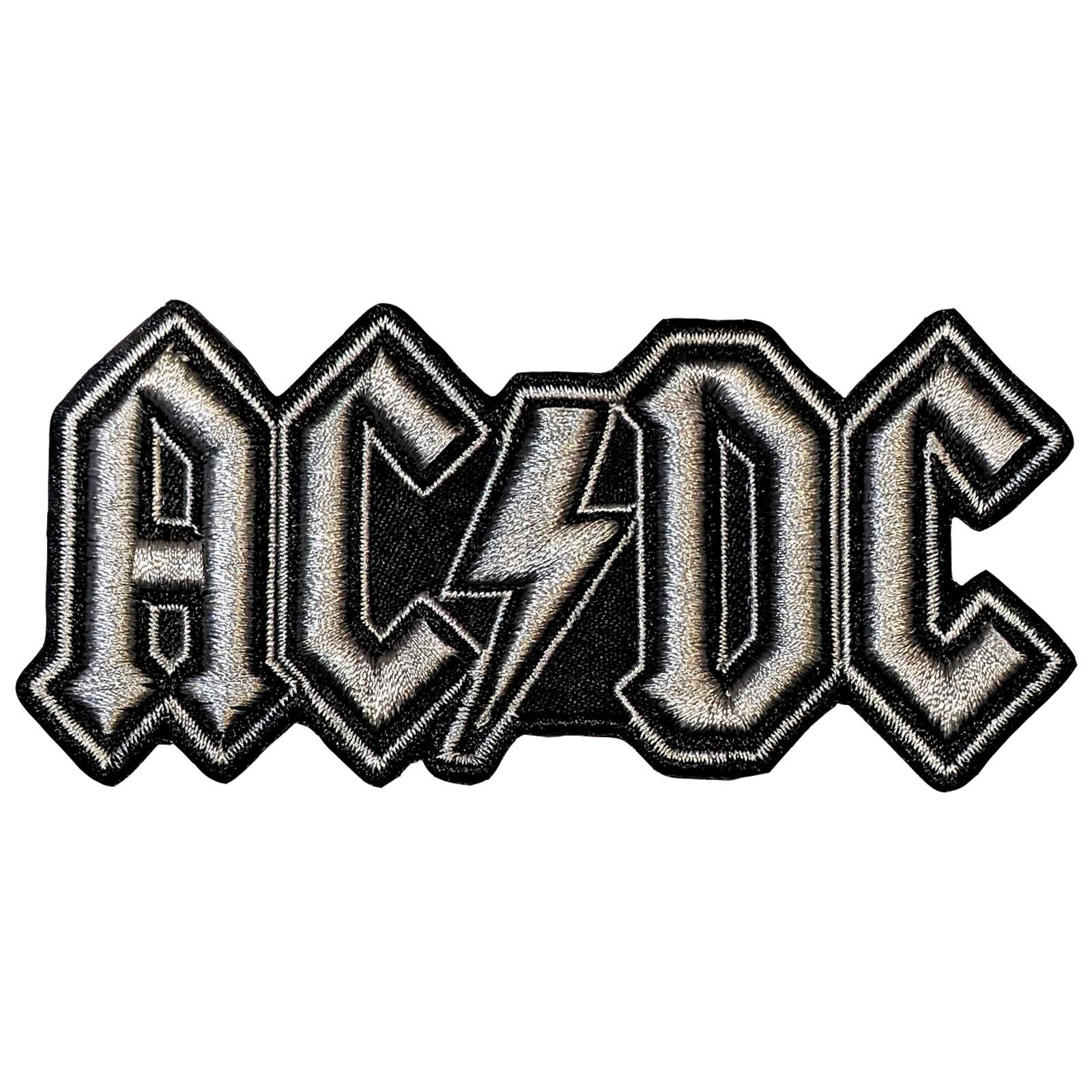 AC/DC Standard Patch: Silver Logo