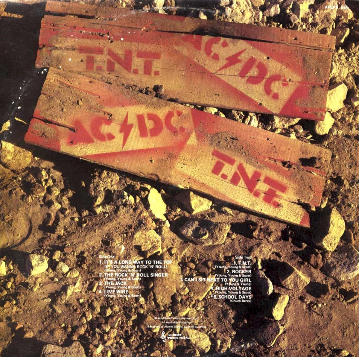 AC/DC – T.N.T. — back cover