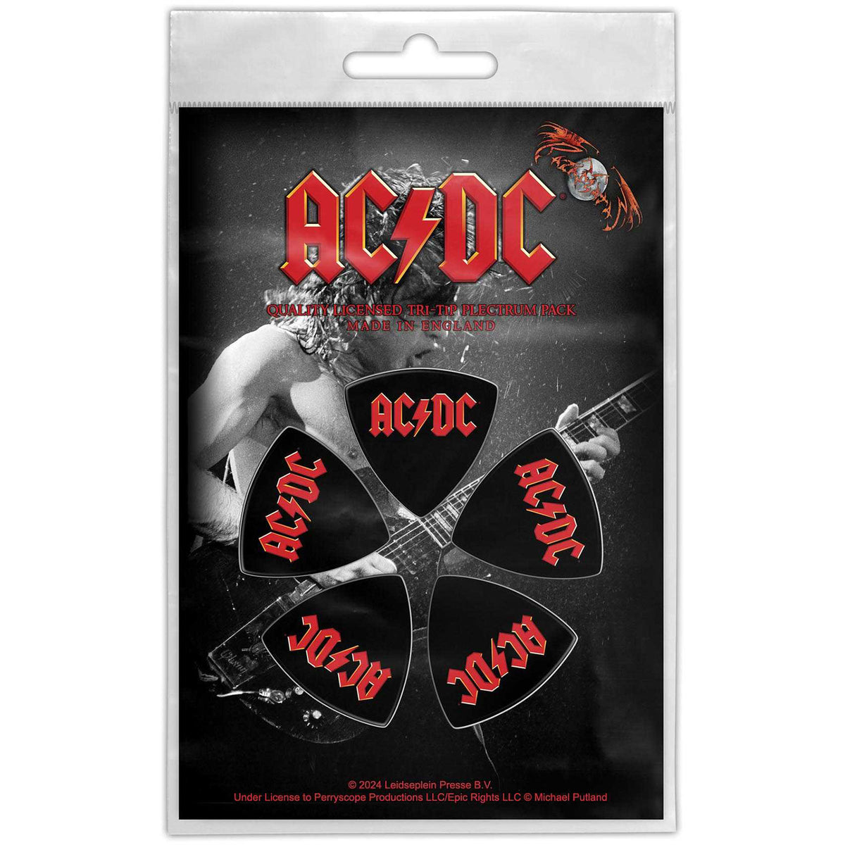 AC/DC Tri-Tip Plectrum Pack: Logo