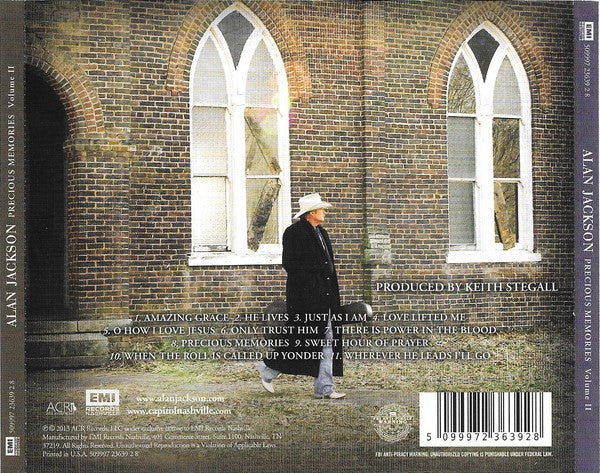 Alan Jackson – Precious Memories, Volume II — back cover
