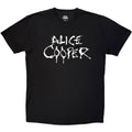 Alice Cooper Unisex T-Shirt: Logo Mono (Black)