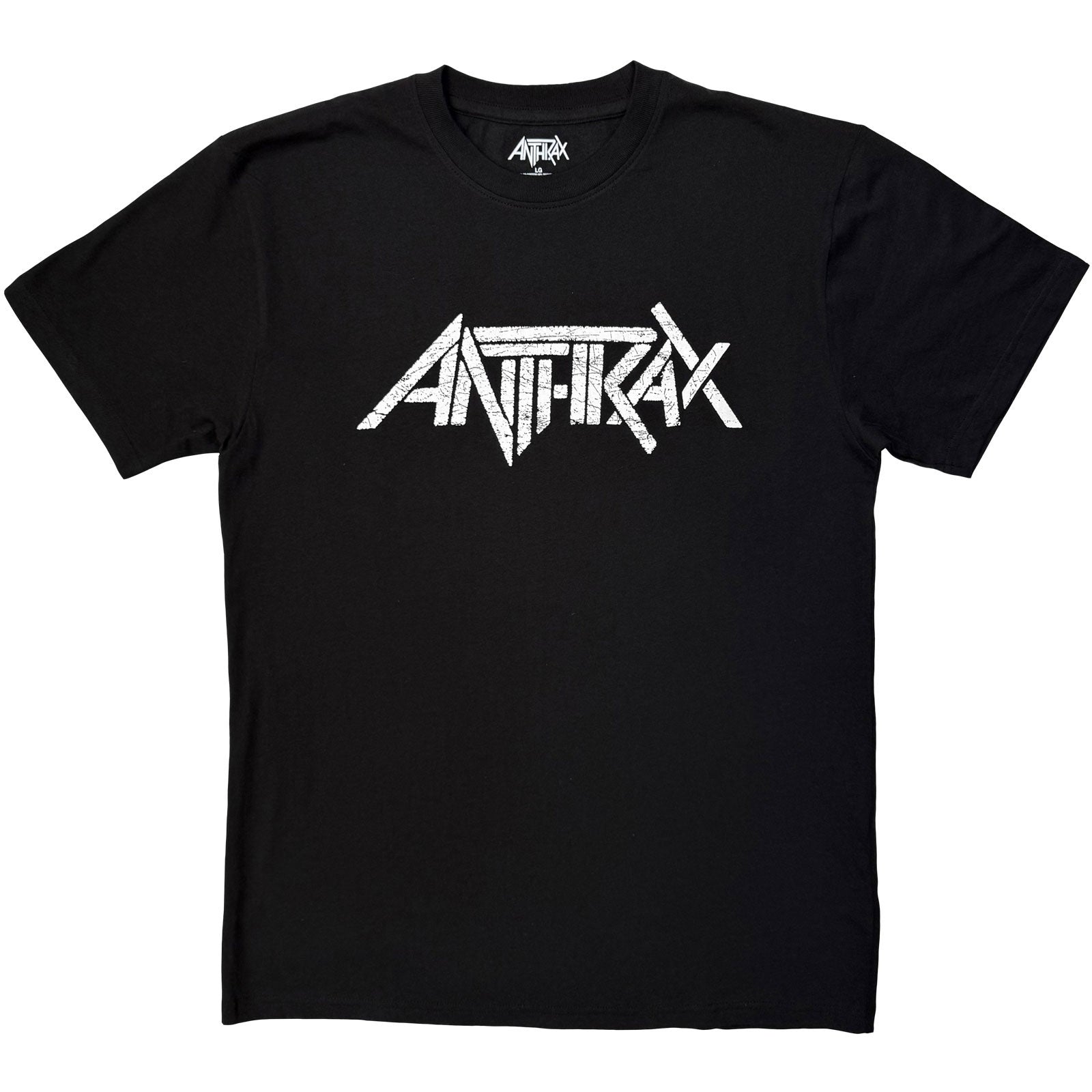 Anthrax Unisex T-Shirt: Logo Mono (Black)