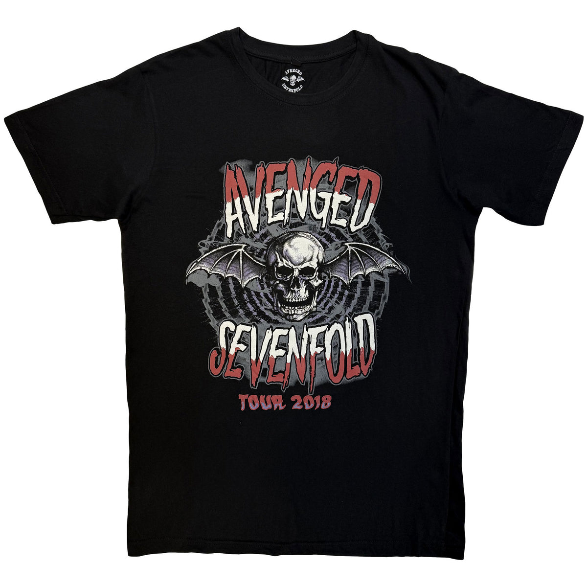 Avenged Sevenfold Unisex Premium Carbon T-Shirt: Tour '18 (Black)
