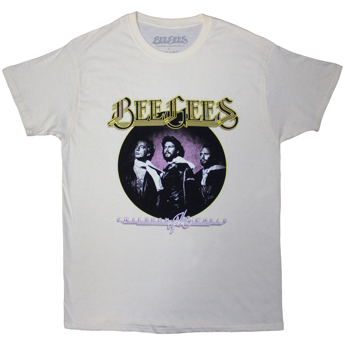 Bee Gees Unisex T-Shirt: Children Of The World (Natural)