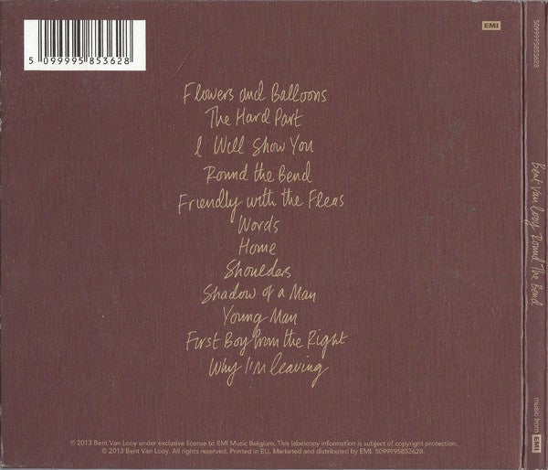 Bent Van Looy – Round the Bend — back cover