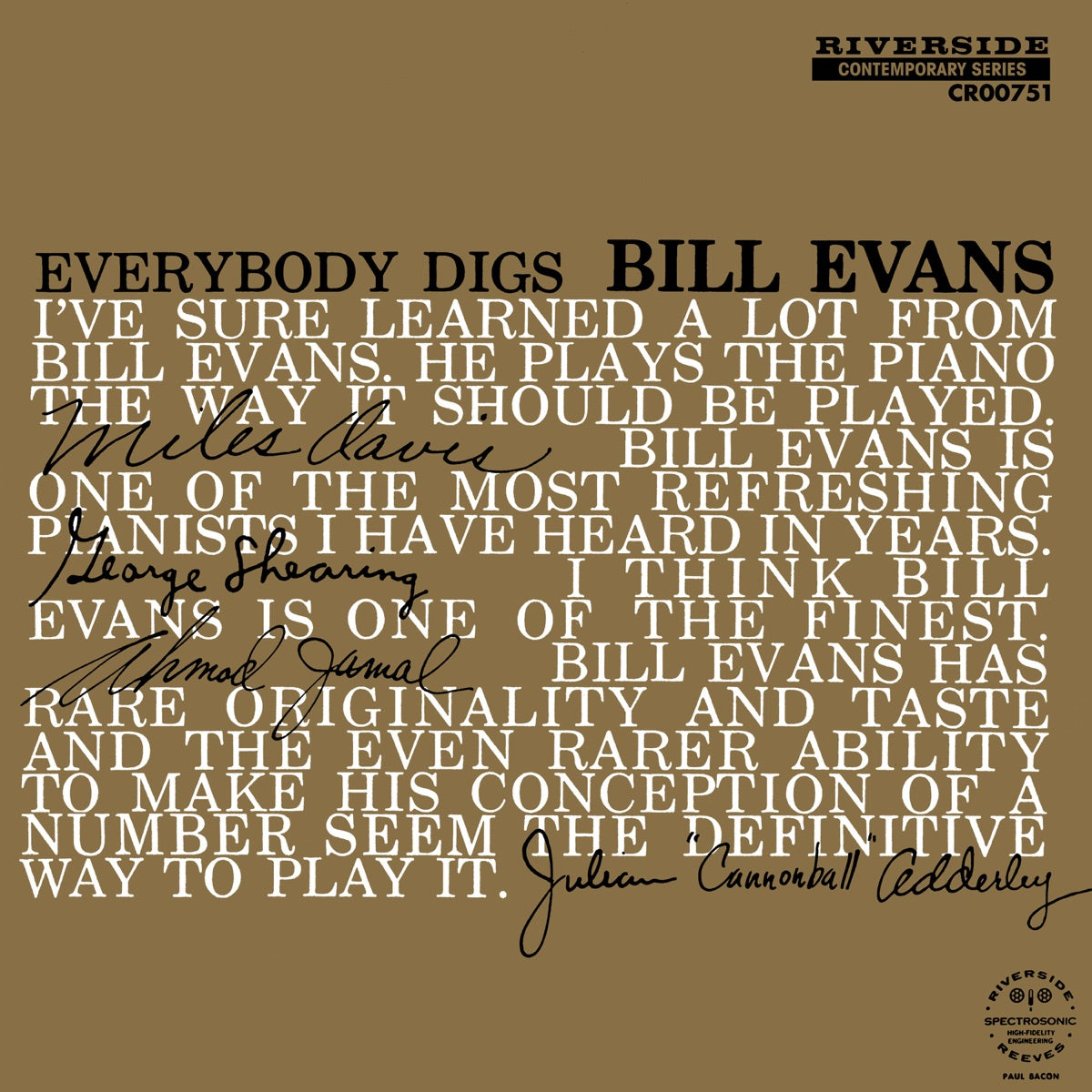 Bill Evans Trio – Everybody Digs Bill Evans (Mono Mix) [Remastered 2024]
