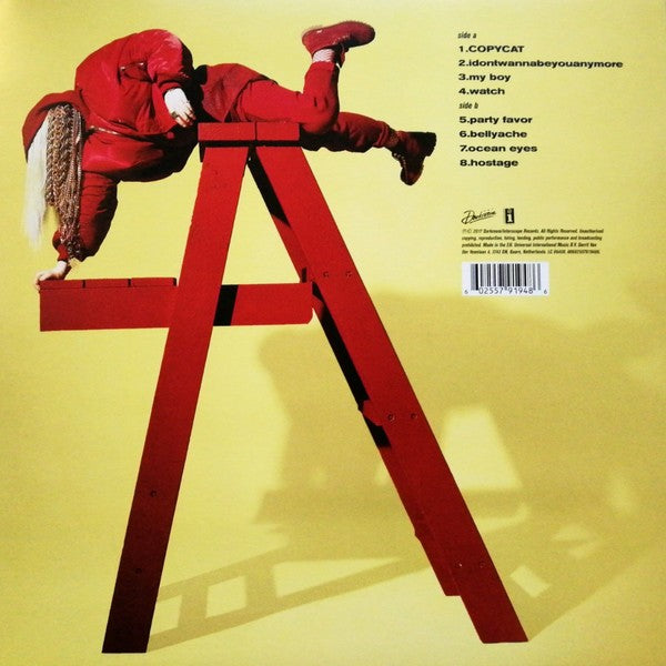 Billie Eilish – dont smile at me — back cover