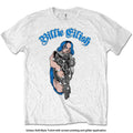 Billie Eilish Kids T-Shirt: Bling Glitter Print (White) (LOS)