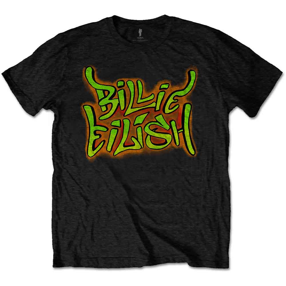 Billie Eilish Unisex T-Shirt: Graffiti (Black)