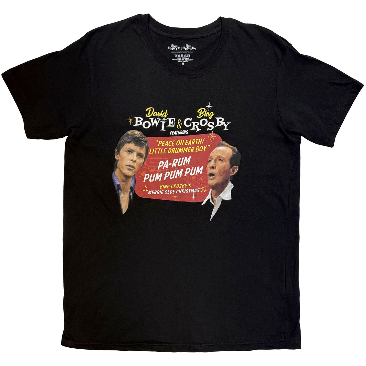 Bing & Bowie Unisex T-Shirt: Little Drummer Boy (Black)