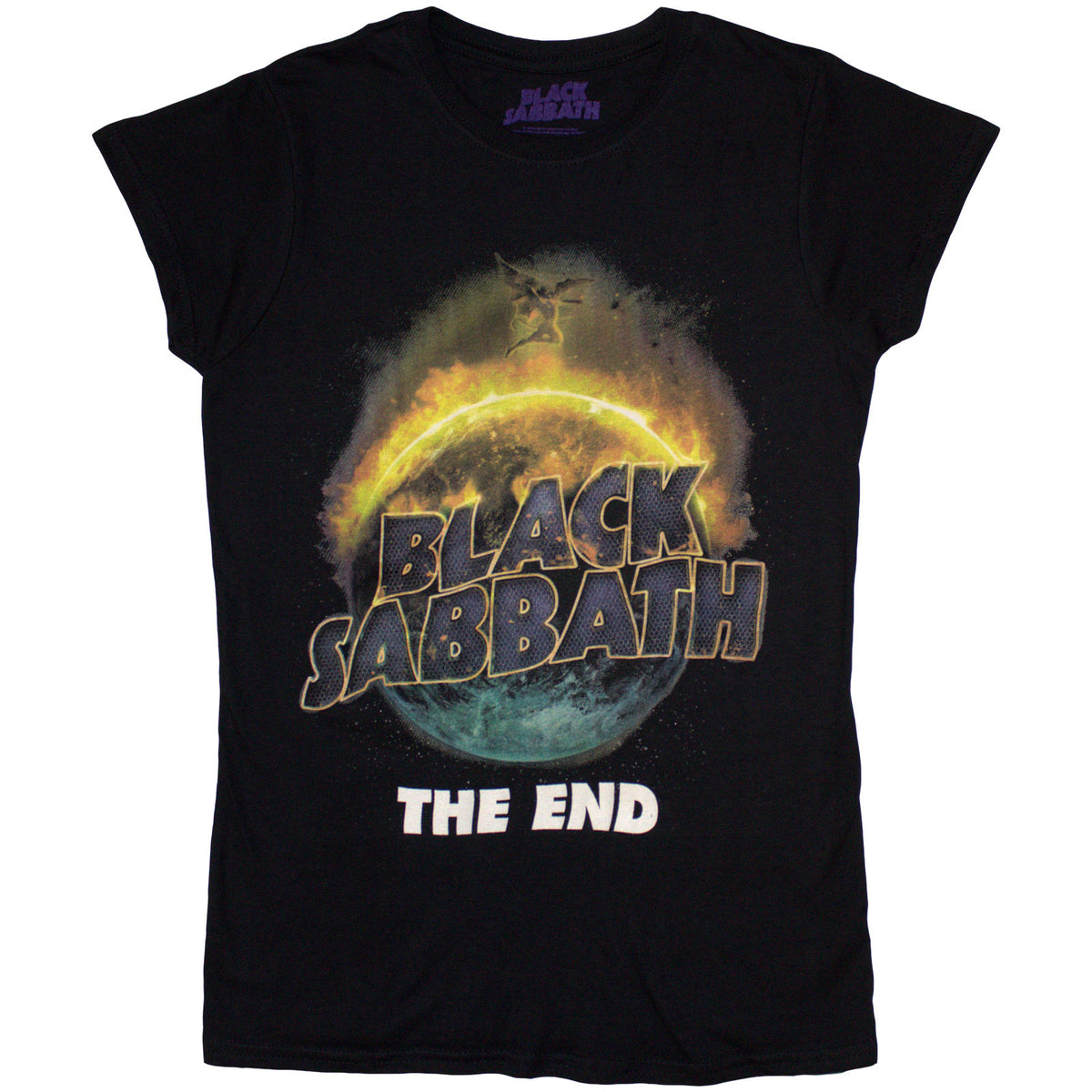 Black Sabbath Ladies T-Shirt: The End (Black)