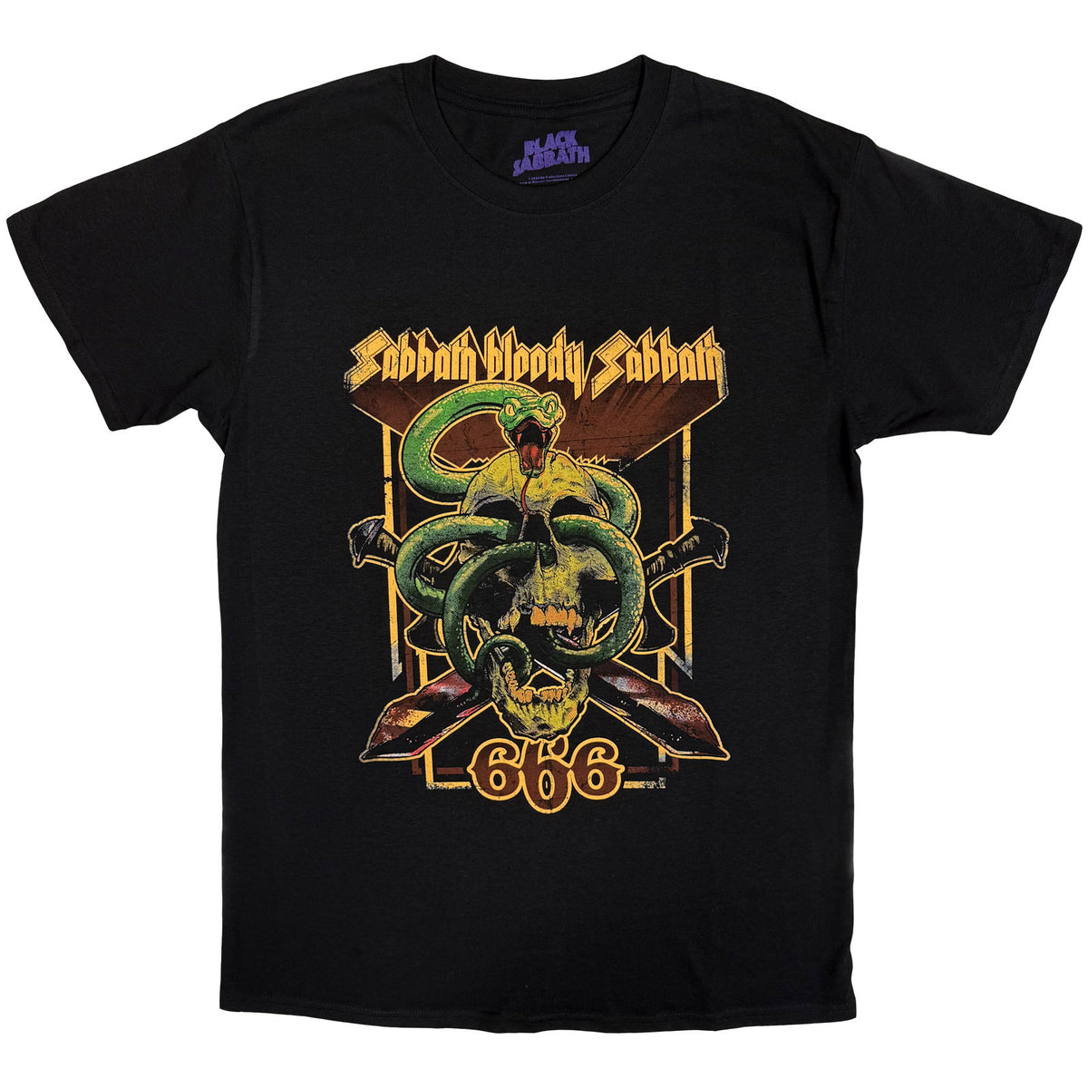 Black Sabbath Unisex T-Shirt: Bloody Sabbath 666 (Black)