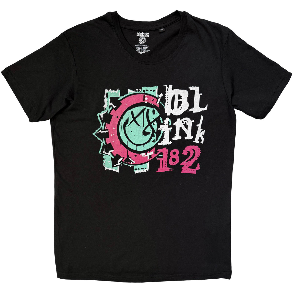 Blink-182 Unisex T-Shirt: Graphic Smile (Black)