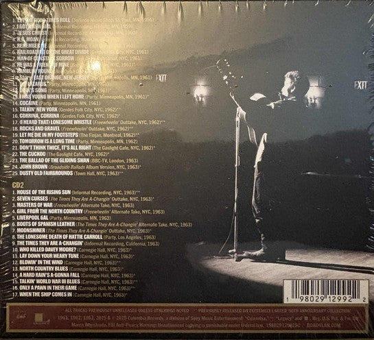 Bob Dylan – Through the Open Window: The Bootleg Series Vol. 18 1956-1963 — back cover