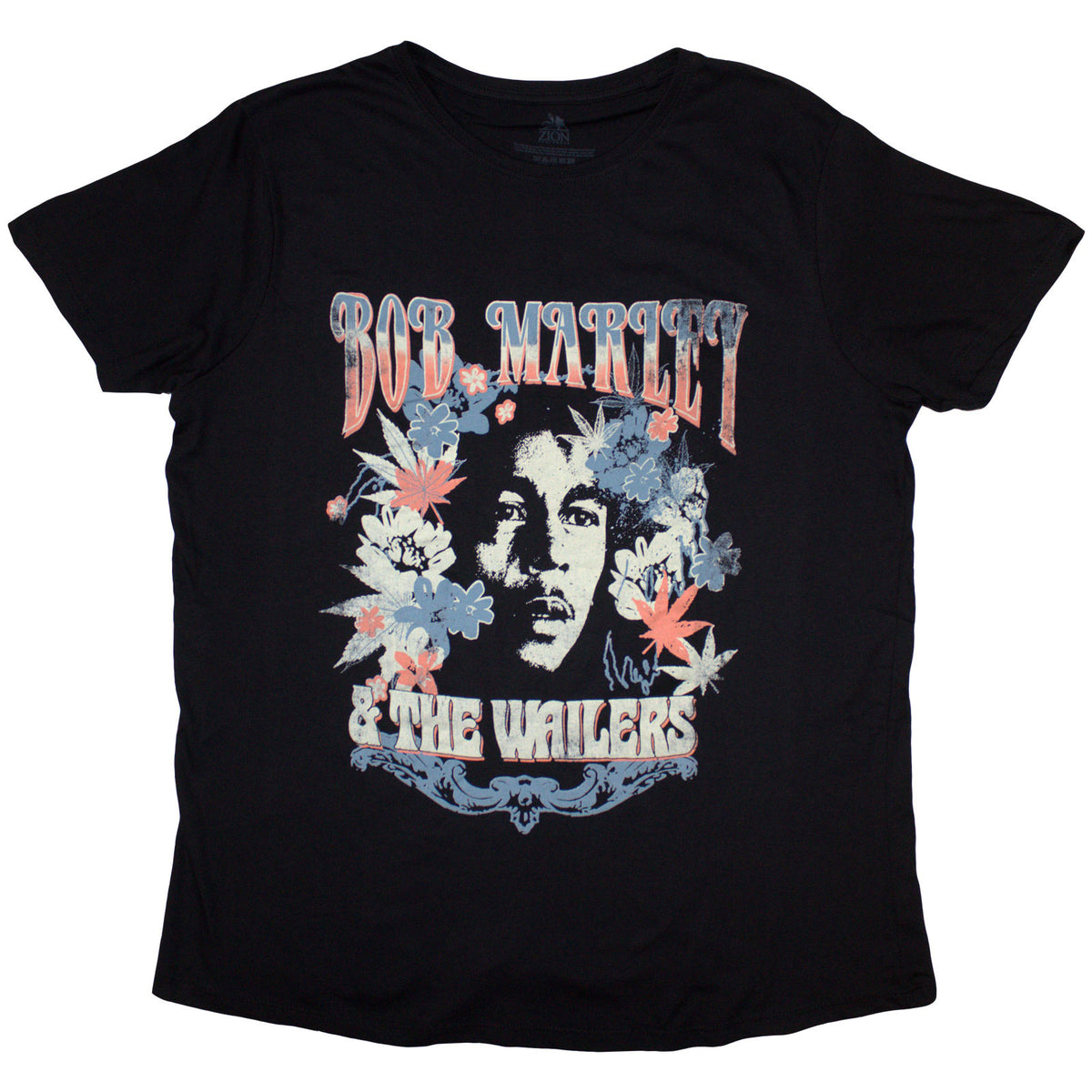 Bob Marley Ladies T-Shirt: & The Wailers (Black)