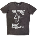 Bob Marley Unisex Stone Wash T-Shirt: Hawaii (Charcoal Grey)