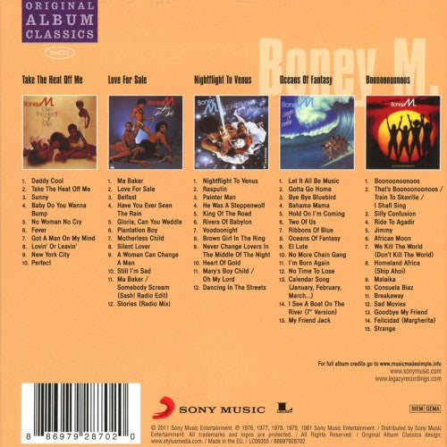 Boney M. – Original Album Classics — back cover
