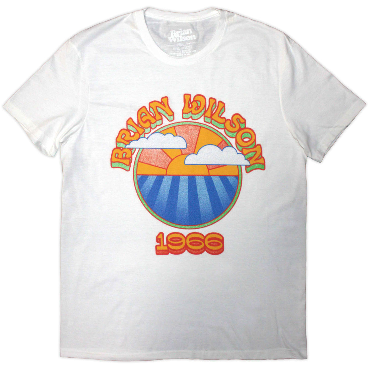 Brian Wilson Unisex T-Shirt: Sunrise 1966 (White)