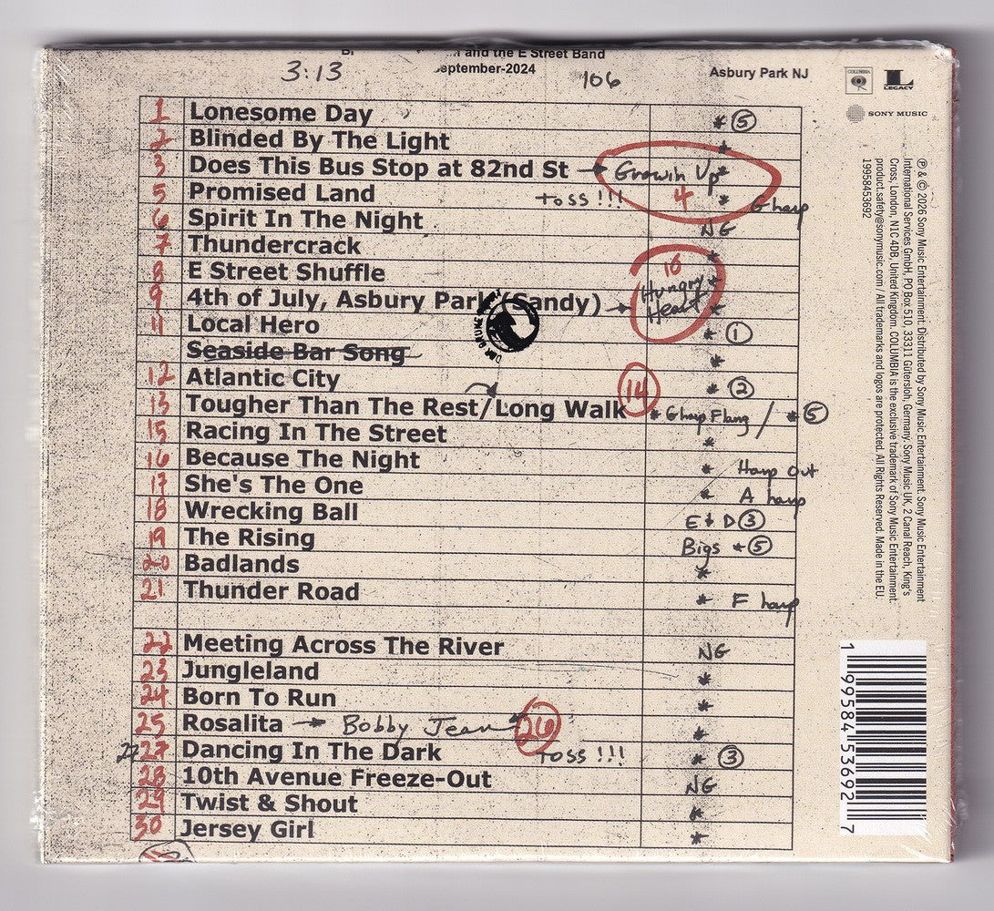 Bruce Springsteen – Live From Asbury Park 2024 — back cover