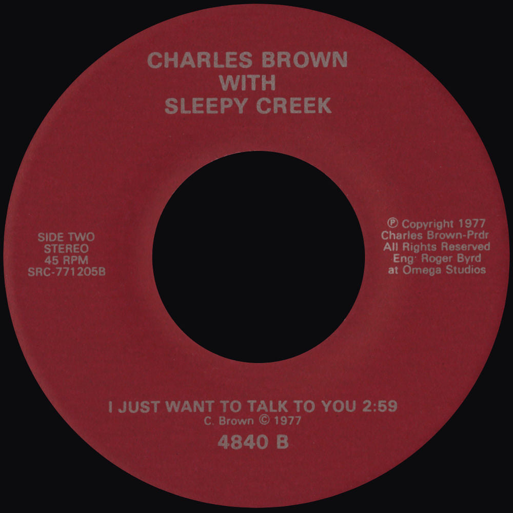 Charles Brown – I Just Want To Talk To You