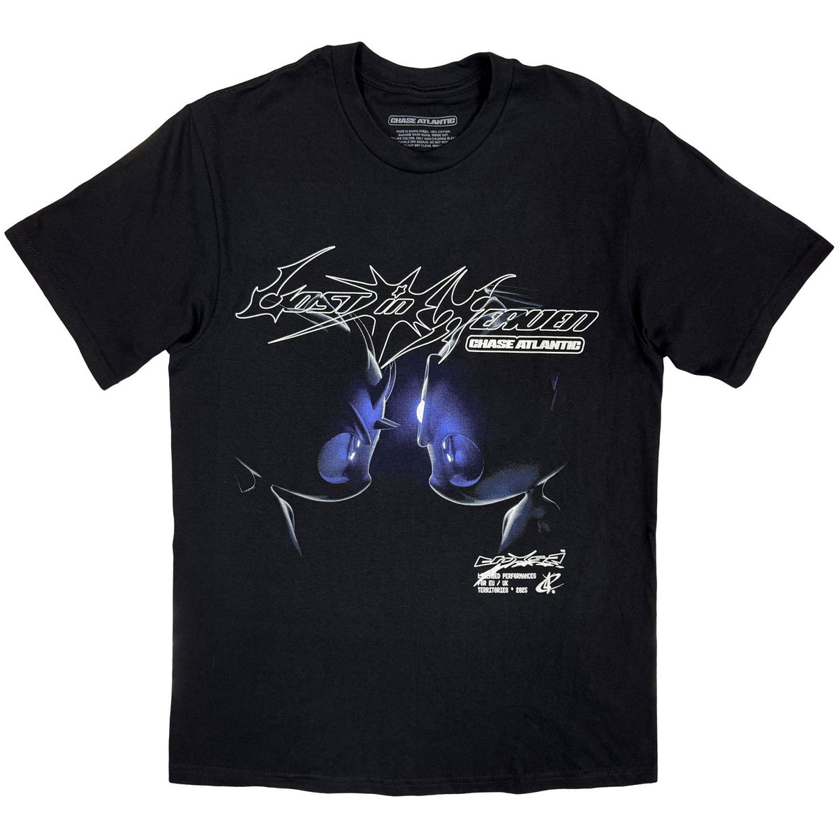 Chase Atlantic Unisex T-Shirt: Head-To-Head European Tour '25 (Black) (Ex-Tour)