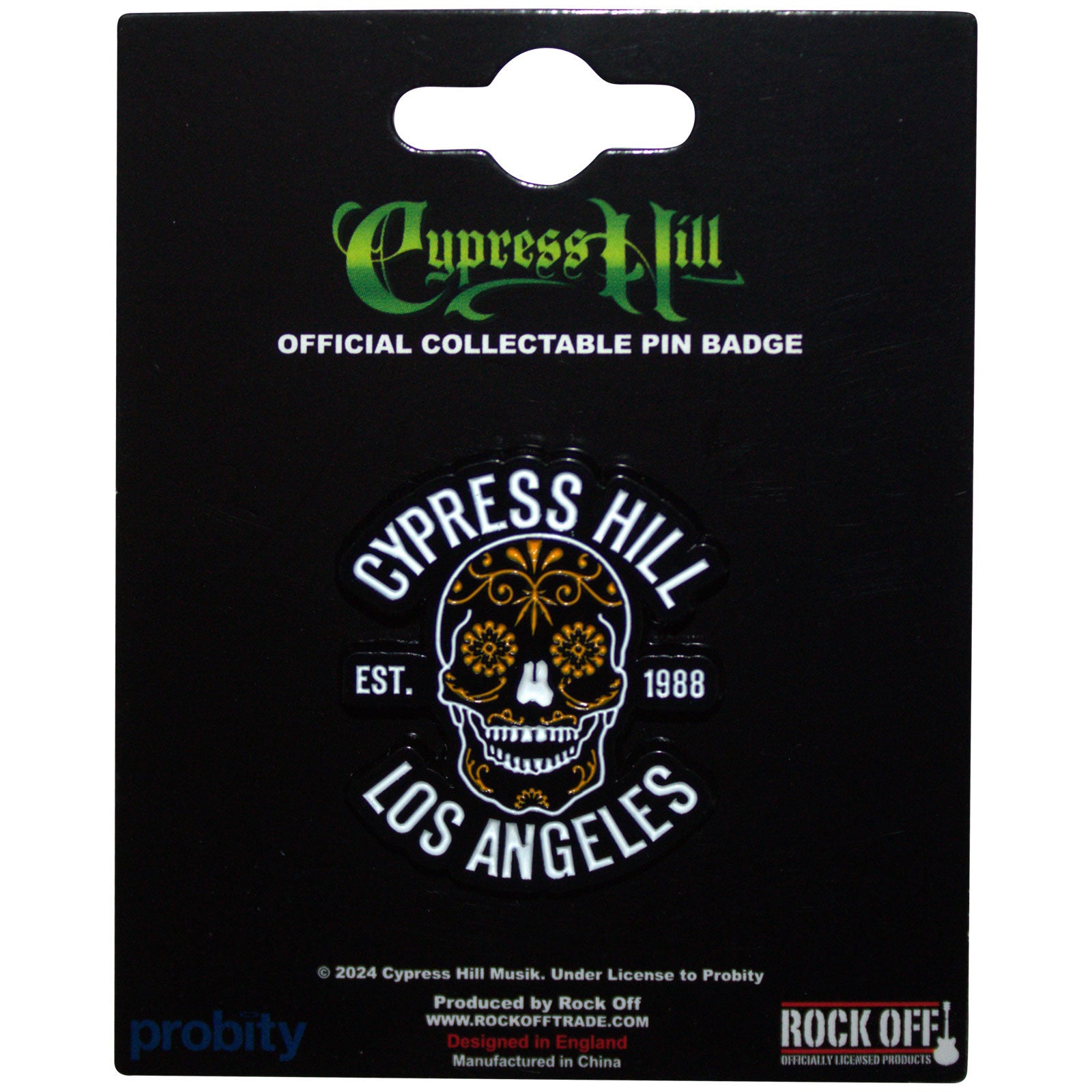 Cypress Hill Pin Badge: Los Angeles 1988