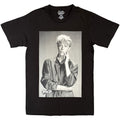 David Bowie Unisex T-Shirt: B&W Portrait (Black)