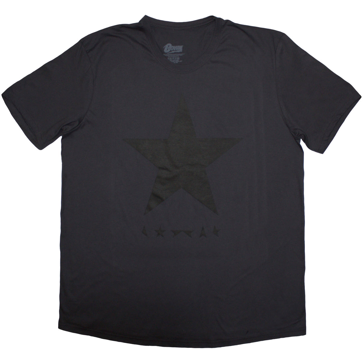 David Bowie Unisex T-Shirt: Blackstar on Grey (Grey)