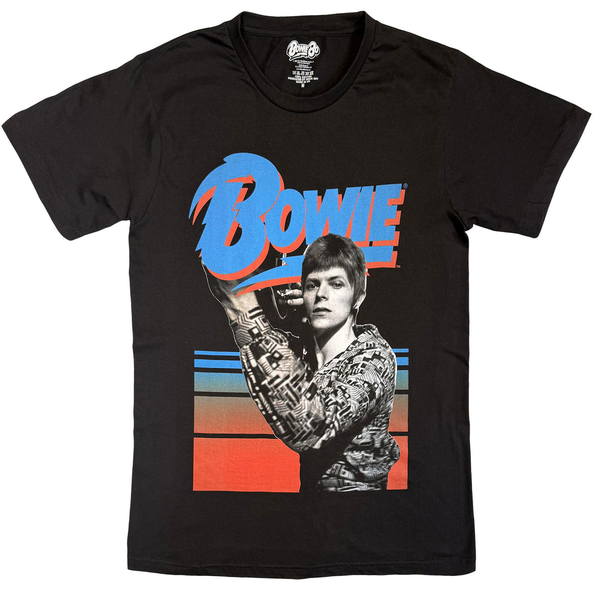 David Bowie Unisex T-Shirt: Retro Bowie (Black)