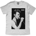 David Bowie Unisex T-Shirt: Singing (White)