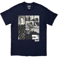 David Bowie Unisex T-Shirt: Starman Montage (Navy Blue)
