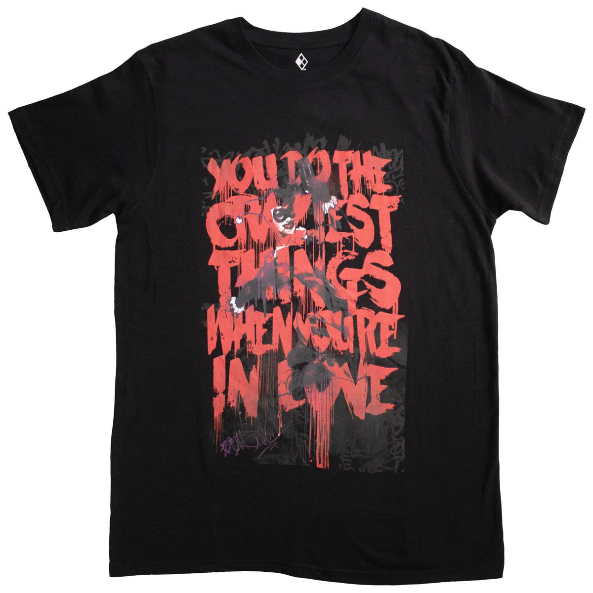 DC Comics Unisex T-Shirt: Harley Craziest Things (Black)
