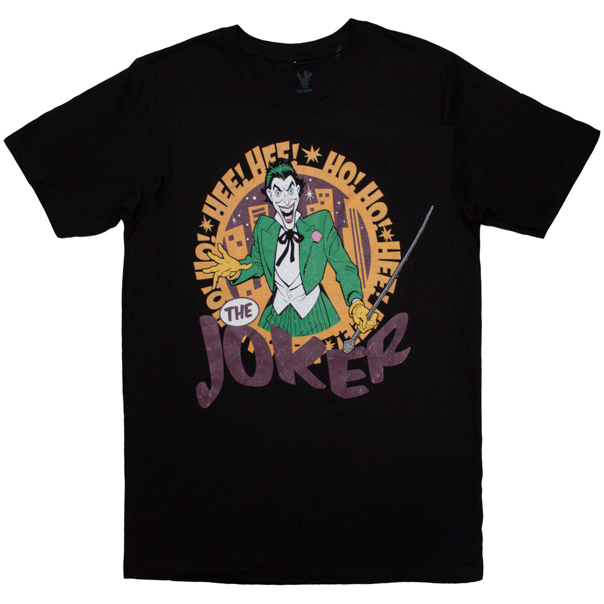 DC Comics Unisex T-Shirt: Hee Hee! Joker (Black)