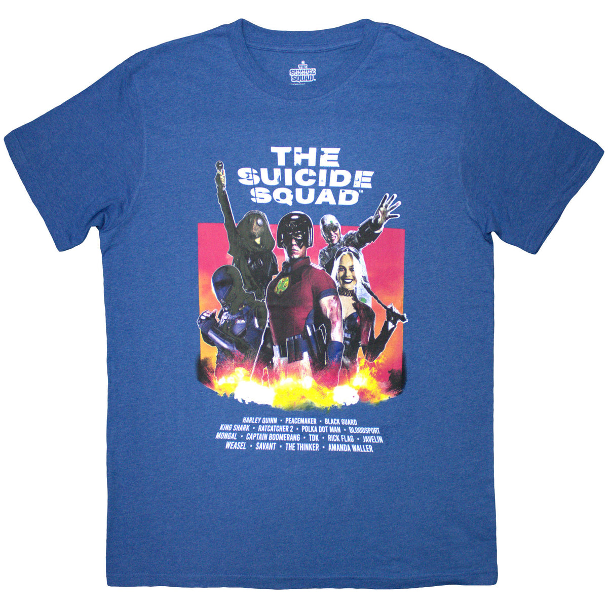 DC Comics Unisex T-Shirt: Suicide Squad Poster (Blue)