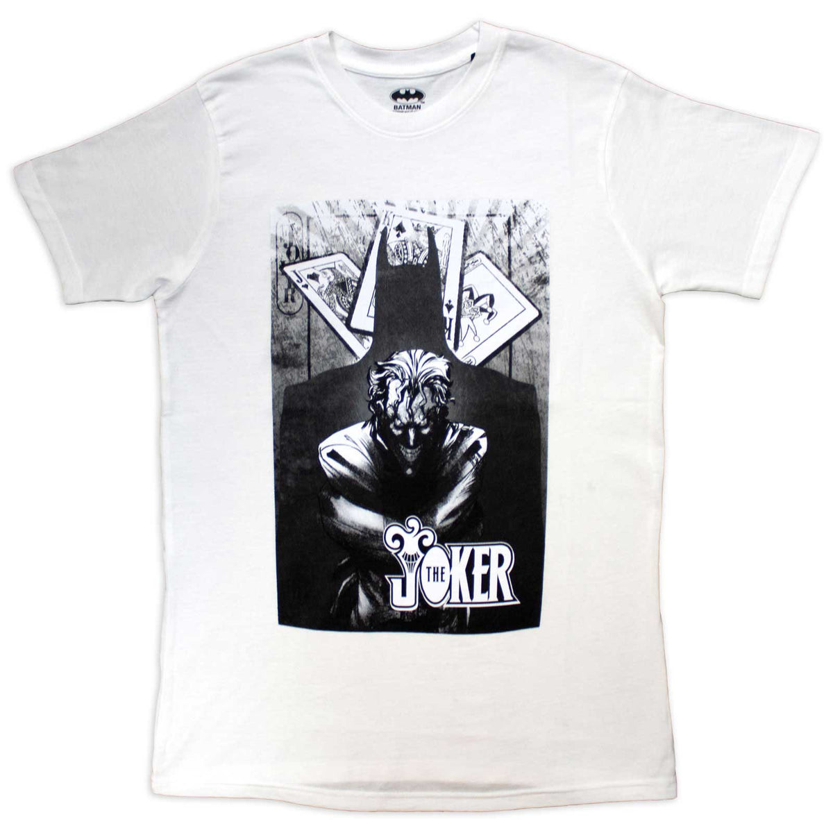 DC Comics Unisex T-Shirt: The Joker Menace (White)