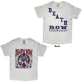 Death Row Records Unisex T-Shirt: Hockey (White) (Back Print)