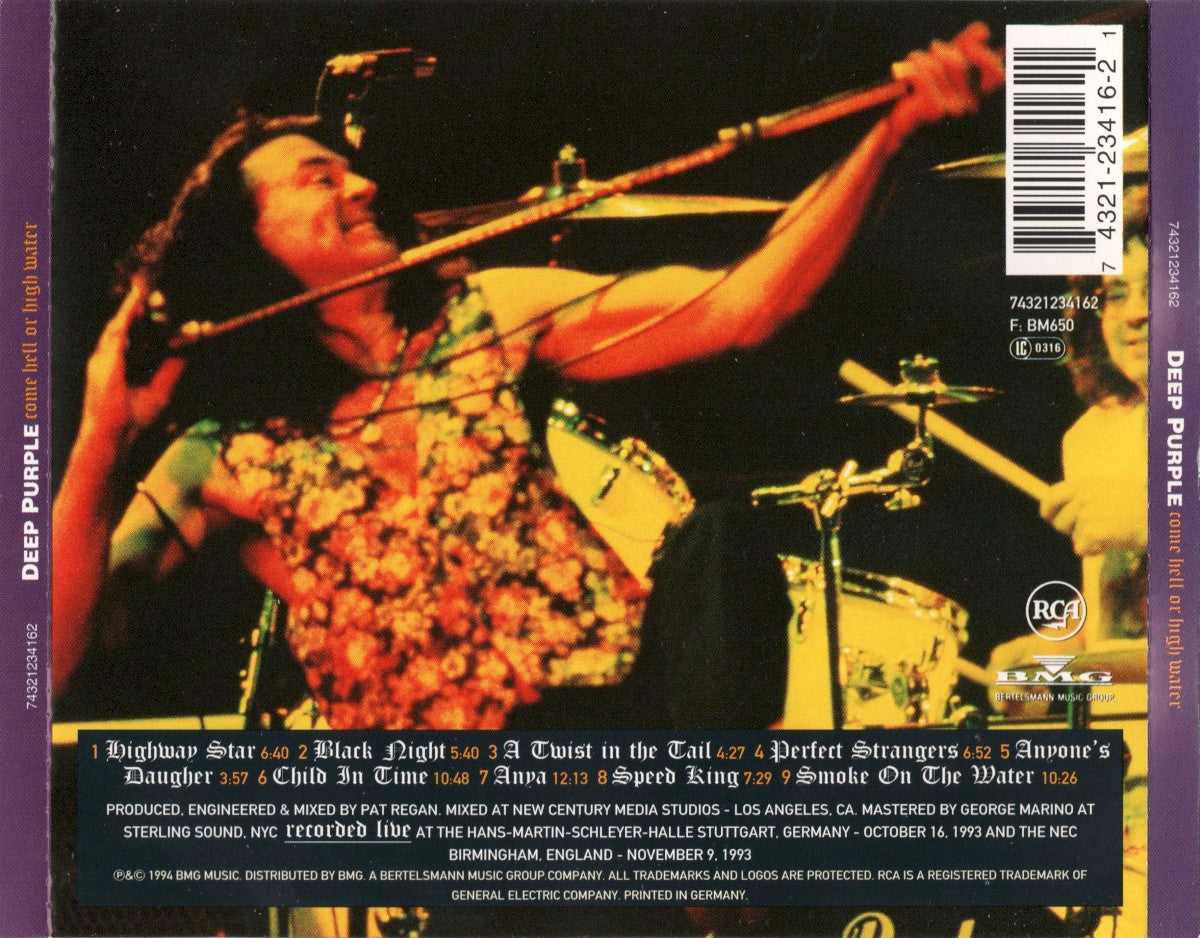Deep Purple – Come Hell or High Water — back cover