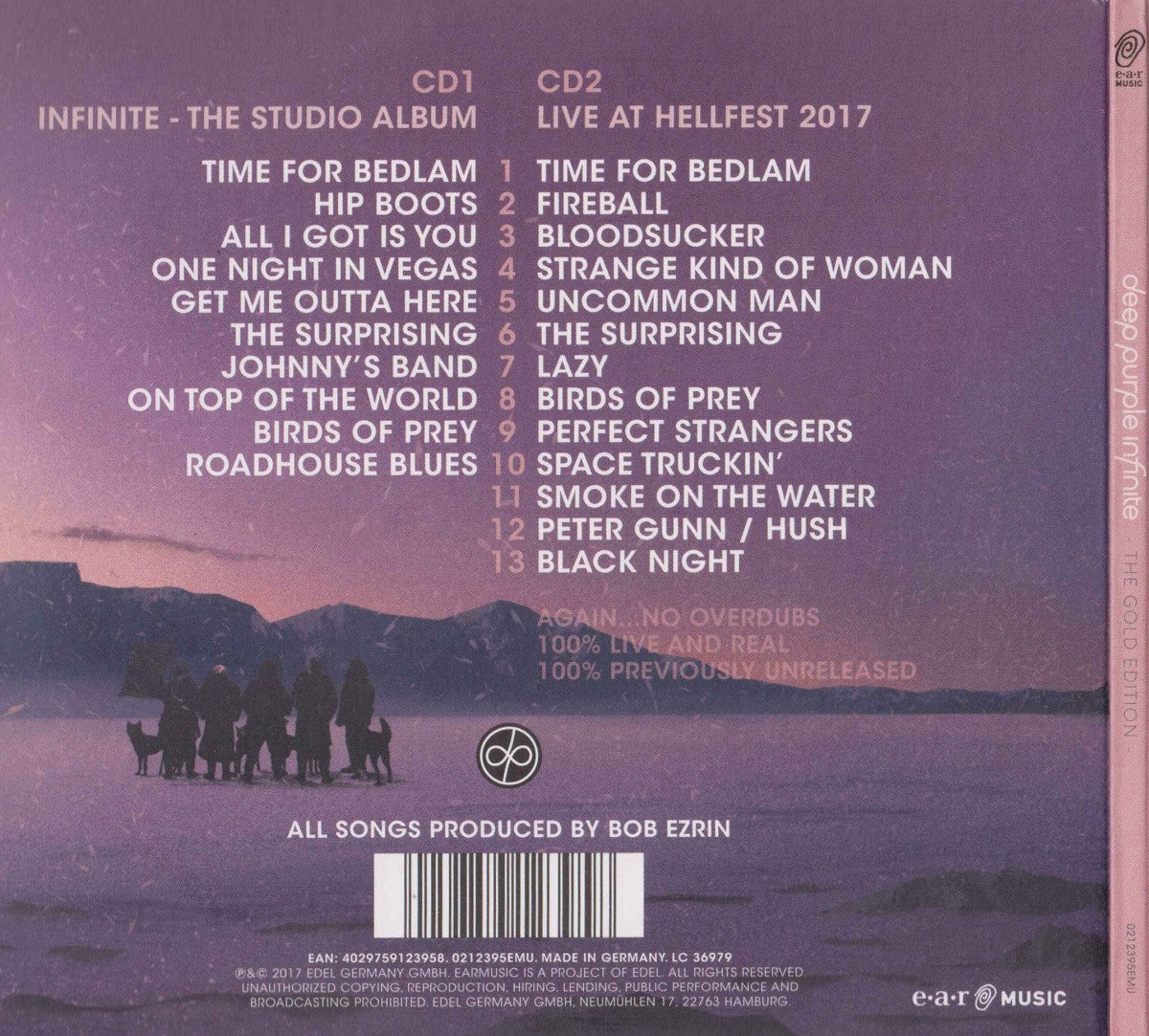 Deep Purple – Infinite — back cover