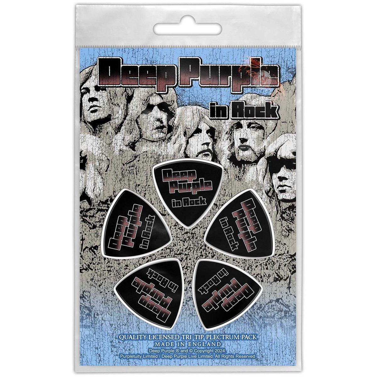 Deep Purple Tri-Tip Plectrum Pack: In Rock