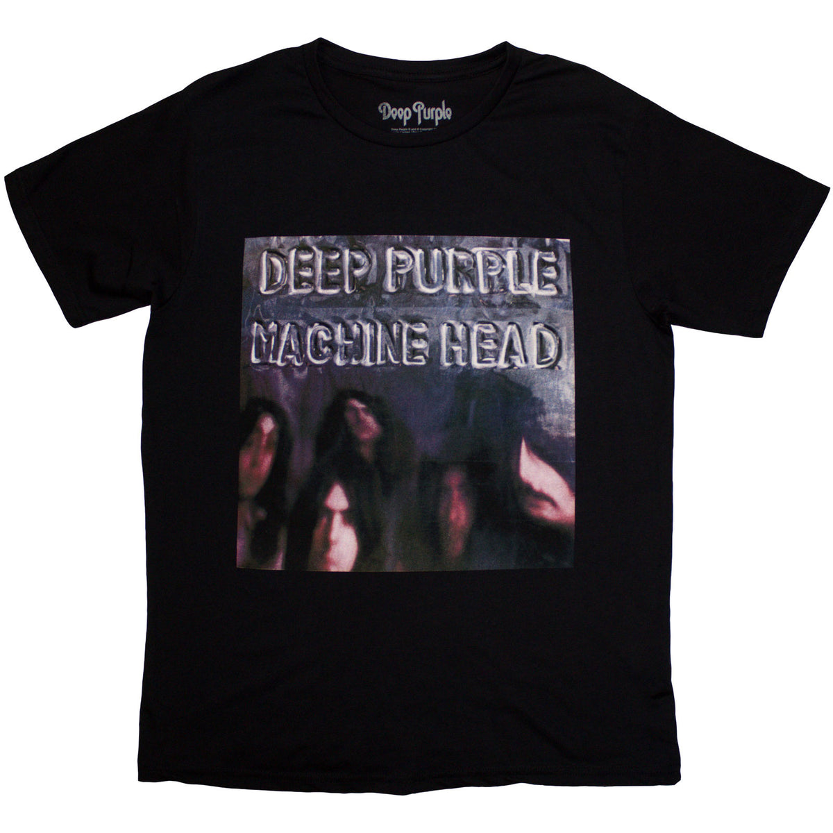 Deep Purple Unisex T-Shirt: Machine Head Album Cover (Black)