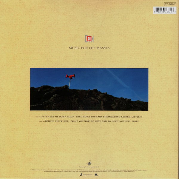 Depeche Mode – Music for the Masses — back cover