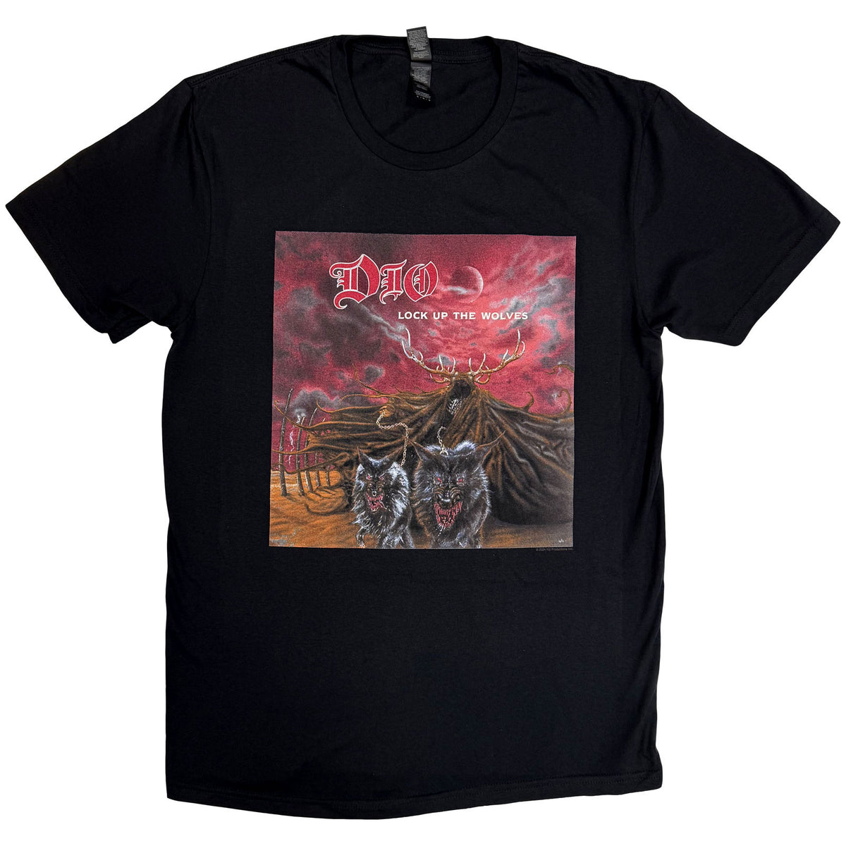 Dio Unisex T-Shirt: Lock Up The Wolves (Black)