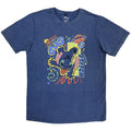 Disney Unisex Stone Wash T-Shirt: Lilo & Stitch 626 Handstand (Denim Blue)