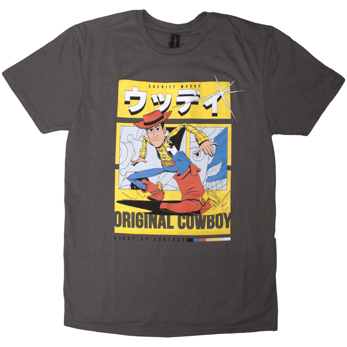 Disney Unisex T-Shirt: Toy Story Original Cowboy (Charcoal Grey)