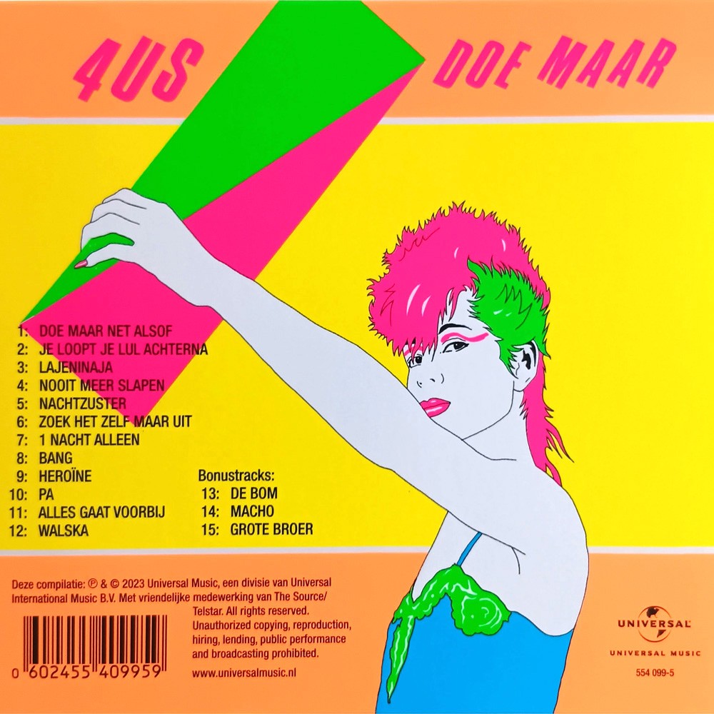 Doe Maar – 4US 40 jaar — back cover