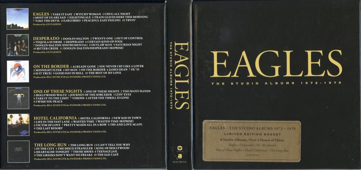 Eagles – The Studio Albums 1972–1979 — back cover