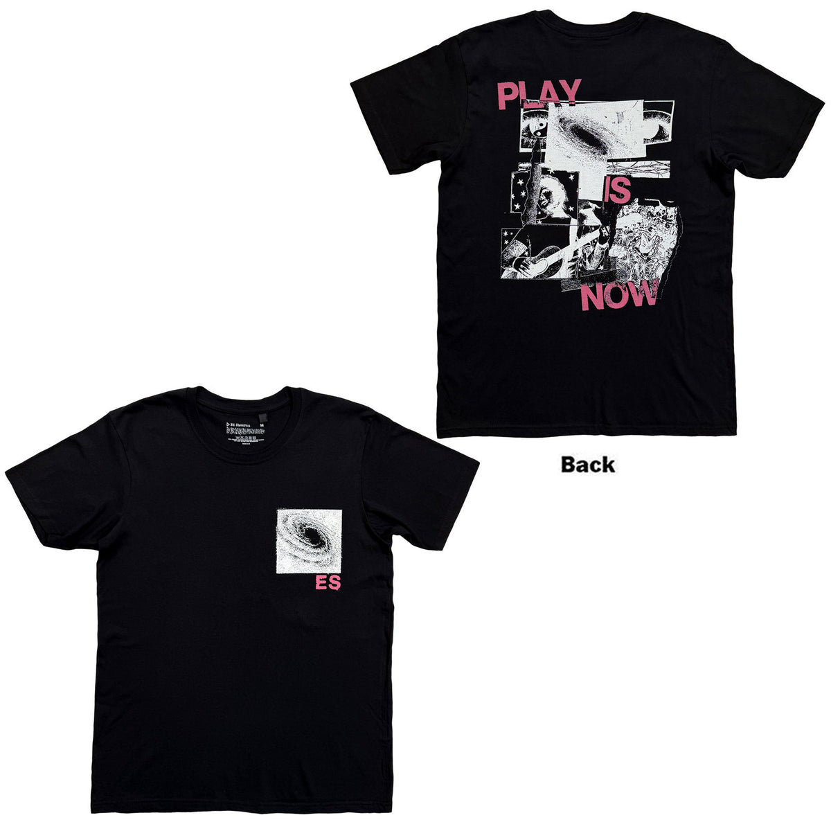 Ed Sheeran Unisex T-Shirt: Play is Now (Black) (Back Print)